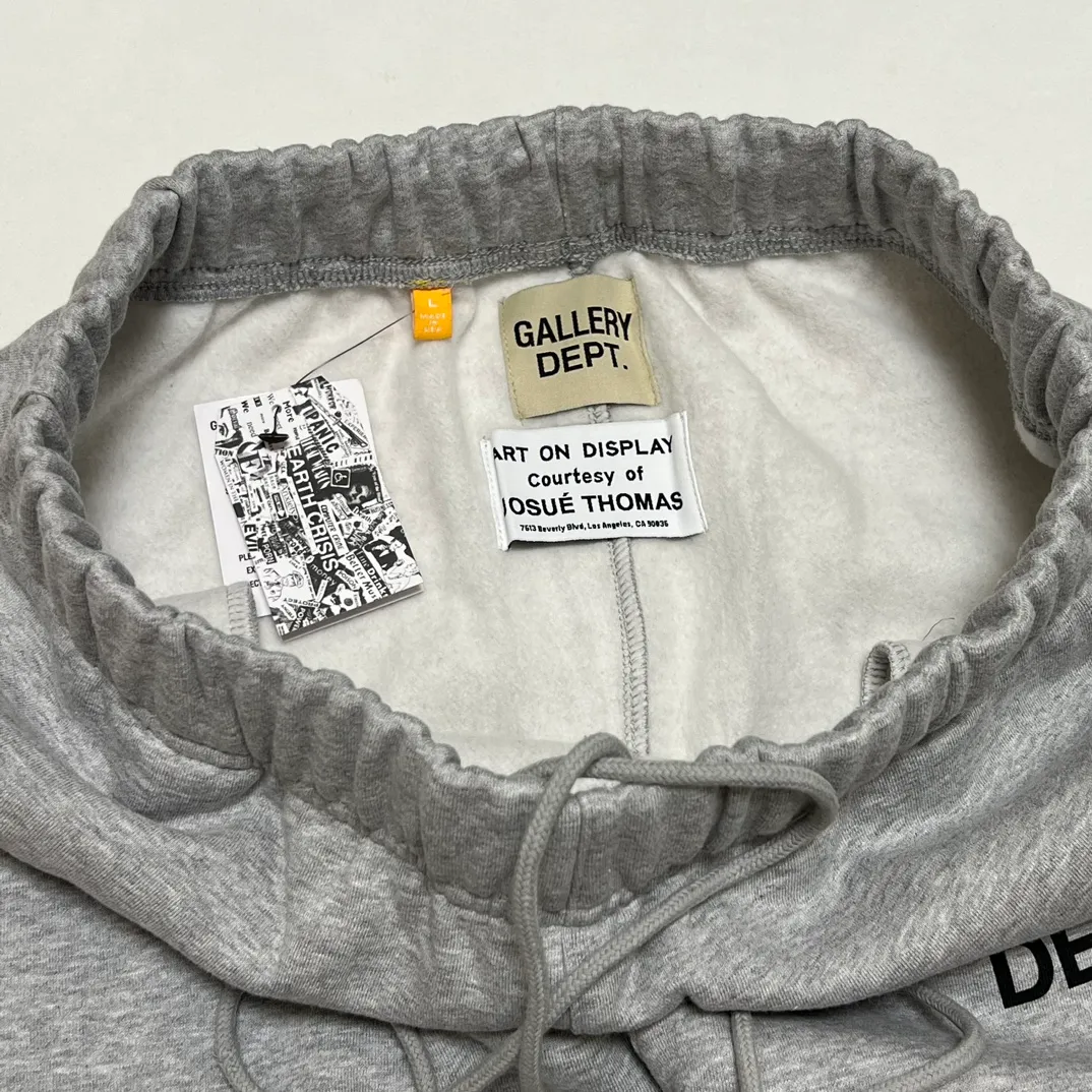 GALLERY DEPT. ENGLISH LOGO SWEAT PANTS E English basic logo sweatpants Vintage washed trousers floral gray S-XL